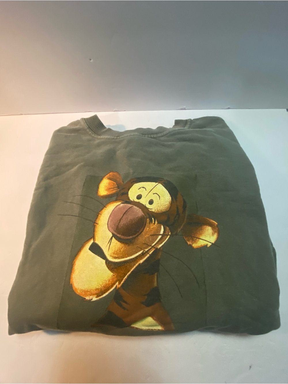 Mickey Inc Disney Tigger Sweatshirt Mens Size XL Green Excellent Vintage 90s